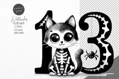 Halloween clipart, Cat clipart, Autumn clipart Product Image 1