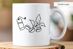 Hand Drawn Bookmark And Coffee Beans SVG Product Image 4