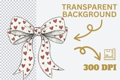 Hand Drawn Coquette Bow PNG Set Product Image 2