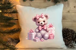 Pink Tis The Season Christmas Sublimation, Christmas Clipart Product Image 4