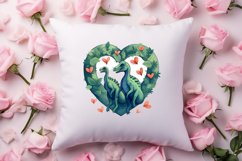 Valentines Day Animal Couple Sublimation, Christmas Clipart Product Image 4