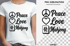 Mahjong quote png design for T-shirts Product Image 3