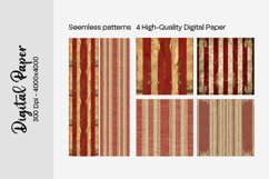 Burgundy Digital Papers | Floral Digital paper Product Image 1