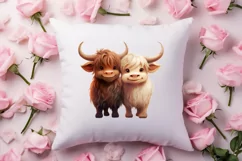 Couple Animal Valentines Day Clipart, Watercolor Couple Product Image 4