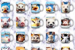 120 Animals Mug Wrap Bundle, Dog Sublimation, Hole In Wall Product Image 5