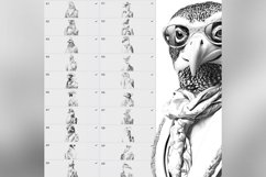 80 Procreate Stylish Animals haute couture Stamp Brushes Product Image 6