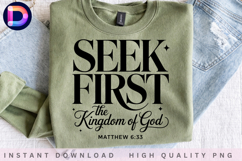 Seek First the Kingdom of God Matthew 6:33 Christian Bible Product Image 4