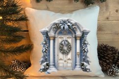 Cute Silver Christmas Watercolor Clipart, Christmas SVG Product Image 4