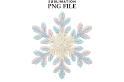 Christmas snowflake png design for T-shirts Product Image 1