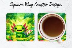 Axolotl Mug coaster | Coaster | Sublimation Design Product Image 1