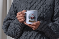 Watercolor Christmas Bear PNG Bundle Cute Teddy Bear Winter Product Image 4