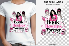 Book besties png design for T-shirts Product Image 4