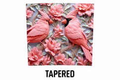 3D Pink Cardinal Bird Tumbler Sublimation Wrap | 3D Tumbler Product Image 3