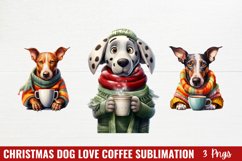 Christmas Dog Love Coffee Sublimation Product Image 1