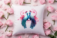Breeds of Valentine Kissing Birds, Valentine's Day Clipart Product Image 4