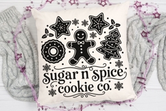 Sugar N Spice Cookie Co. Svg, Funny Christmas Baking Svg. Product Image 5