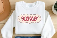 XOXO Coquette Valentine Clipart PNG SVG, Pink Bow Moon Stars Product Image 4