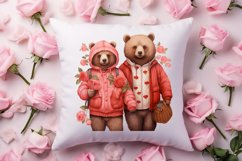 Valentines Day Bear Sublimation Clipart, Valentines Day PNG Product Image 4