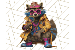 Forgotten 80s Cartoon Clipart PNG, Retro Animal Heroes Product Image 4