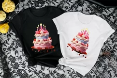Birthday Cake SVG, cute Baby Birthday Cake Clipart png Product Image 4