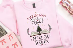Christmas Reading Club PNG Sublimation Design - Meet Me Product Image 1