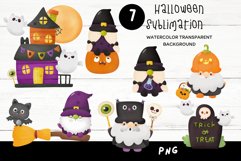 Halloween watercolor gnomes, Spooky season, Cute halloween Product Image 4