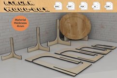 Easel Display Stand Files / Plate Holders cut files 321 Product Image 1