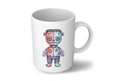 Frankenstein Monster Stitched Doll Halloween Voodoo PNG Cute Product Image 6