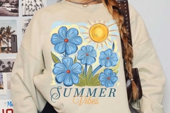 Summer Vibes Sublimation, Boho Floral Summer Png Product Image 4
