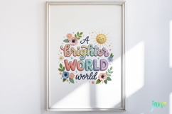 Cute Puff Embroidery Typography Bundle Product Image 2