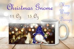 Christmas Gnome Mug Wrap Design Product Image 1