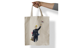 Retro Korean Student Taegeukgi Manse Cheers PNG Product Image 7