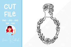 53 Floral Doodle Bundle Line Art Cut File Product Image 6