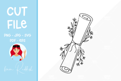 Education floral svg Cut File Product Image 1