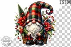 Christmas Gnome Sublimation - Clipart PNG Design Product Image 1
