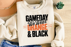 Game Day We Wear Brown &amp; Black Svg | Sport Svg | Shirt Svg Product Image 4