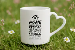 Home is where love resides Family Quotes SVG Design Product Image 4