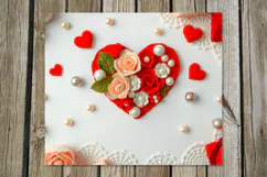Love Hearts | 4 Skinny tumbler sublimation designs P Product Image 4