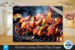 Tandoori Chicken Cutting Board Sublimation Design Product Image 1