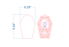 Halloween Skeleton SVG laser cut file for Glowforge Product Image 4
