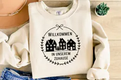 Willkommen in Unserem Zuhause Svg | Christmas Shirt Svg Product Image 4