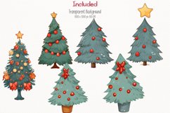 Santa Christmas Watercolor 23 Cliparts Collection Product Image 4
