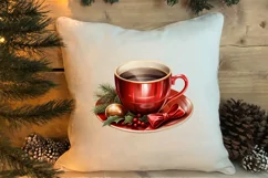 Christmas Coffee Clipart Sublimation, Christmas PNG Product Image 4