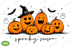 Trending Halloween PNG, Spooky Season PNG, Cute Pumpkin PNG Product Image 6