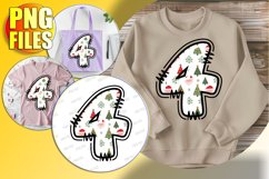 4 Doodle Letter Style Clipart Festive Holiday Design! Product Image 1