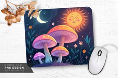 Surreal Mushroom Fantasy Mouse Pad PNG Design Product Image 1