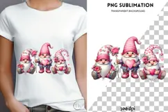 Valentine gnomes png design for T-shirts Product Image 4