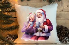 Christmas Purple Santa Claus Sublimation, Christmas PNG Product Image 4