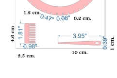 Weaving loom round 8 inch comb needle laser cut digital file Product Image 4