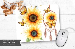 Artistic Nature Charm Mouse Pad PNG Design Product Image 1